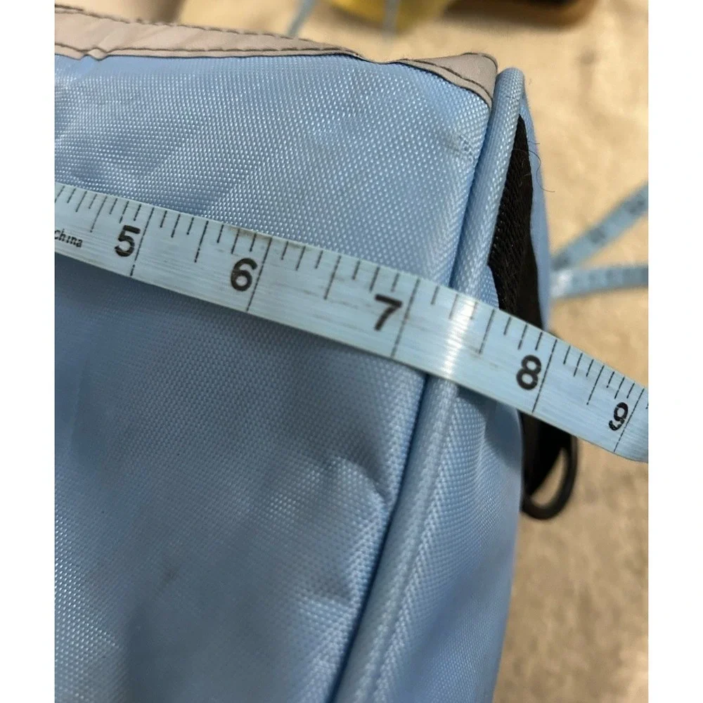 Pet Carrier Smal Dog/Cat Purse Tote Handbag Carry Bag ~ FURBABY BLUE ~ Used PB3
